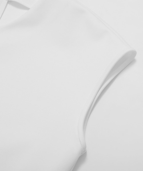 Fit more(フィットモア)の「ドットチュールドッキングフレンチトップス(Tシャツ/カットソー・レディース・ホワイト/ブラック・FREE)」の13枚目の写真