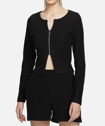 NIKE(ナイキ)の「NIKE WMNS NSW CHLL KNT RIB CR FZ L/S TOP FN3683-010(カーディガン/ボレロ・レディース)」