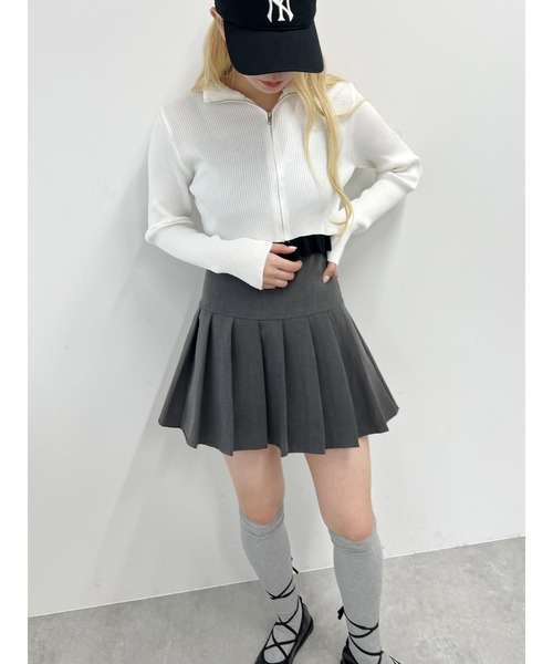 PHILLY(フィリー)の「コンパクトジップカーディガン(カーディガン/ボレロ・レディース・ホワイト/グレー/ブラック・FREE)」の21枚目の写真