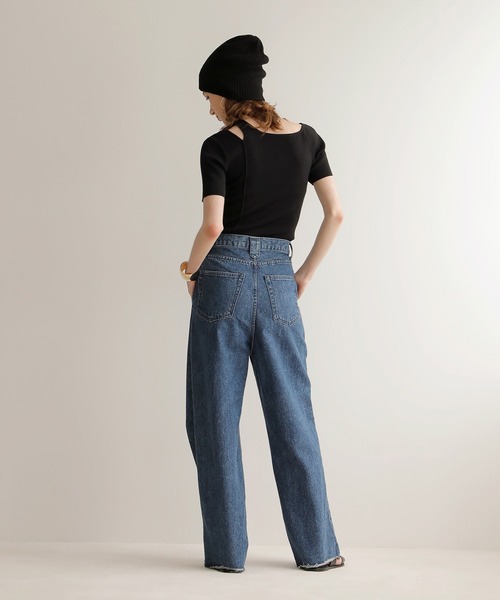 MIELI INVARIANT(ミエリインヴァリアント)の「Pintuck Wide Wash Denim(デニムパンツ・レディース・ブルー・X-SMALL/SMALL/MEDIUM)」の22枚目の写真