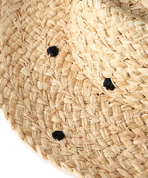 Vincent Pradier（ヴァンサンプラディエ）の「(VINCENT PRADIER)ドットラフィアハット（ハット・レディース・ベージュ・FREE）」の5枚目の写真