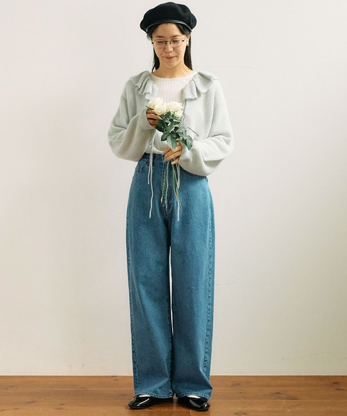 【セール】mimi frill cardigan（ニット/セーター）｜fig Ｌondon（フィグロンドン）