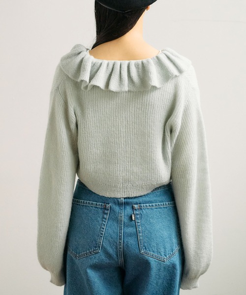 【セール】mimi frill cardigan（ニット/セーター）｜fig Ｌondon（フィグロンドン）