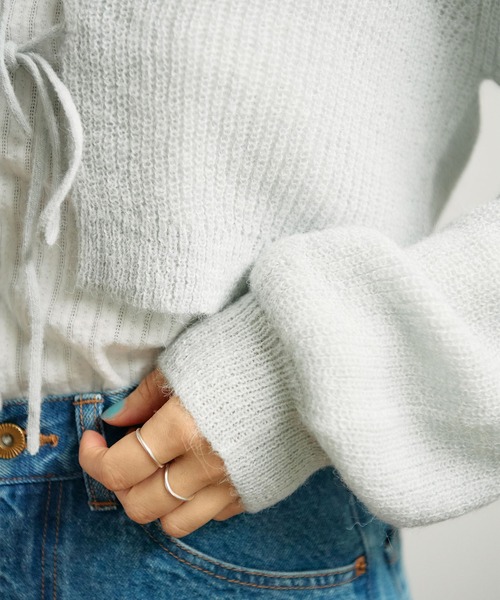 【セール】mimi frill cardigan（ニット/セーター）｜fig Ｌondon（フィグロンドン）