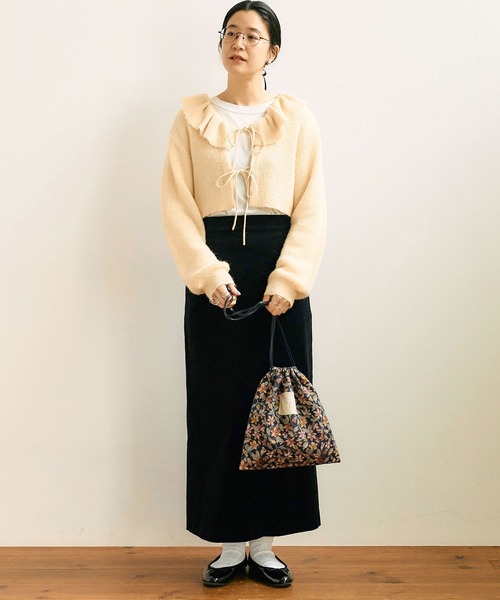 【セール】mimi frill cardigan（ニット/セーター）｜fig Ｌondon（フィグロンドン）