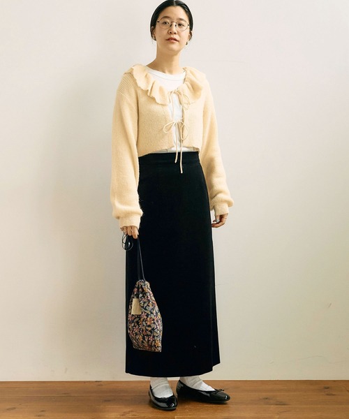 【セール】mimi frill cardigan（ニット/セーター）｜fig Ｌondon（フィグロンドン）