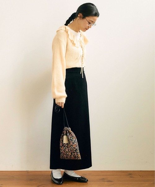 【セール】mimi frill cardigan（ニット/セーター）｜fig Ｌondon（フィグロンドン）