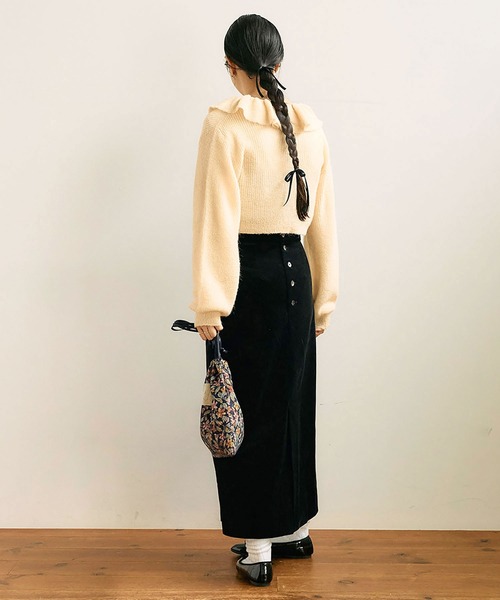 【セール】mimi frill cardigan（ニット/セーター）｜fig Ｌondon（フィグロンドン）