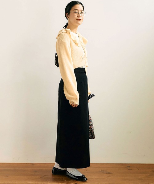 【セール】mimi frill cardigan（ニット/セーター）｜fig Ｌondon（フィグロンドン）