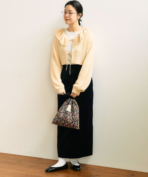 【セール】mimi frill cardigan（ニット/セーター）｜fig Ｌondon（フィグロンドン）