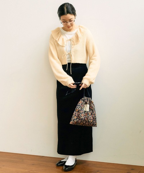 【セール】mimi frill cardigan（ニット/セーター）｜fig Ｌondon（フィグロンドン）