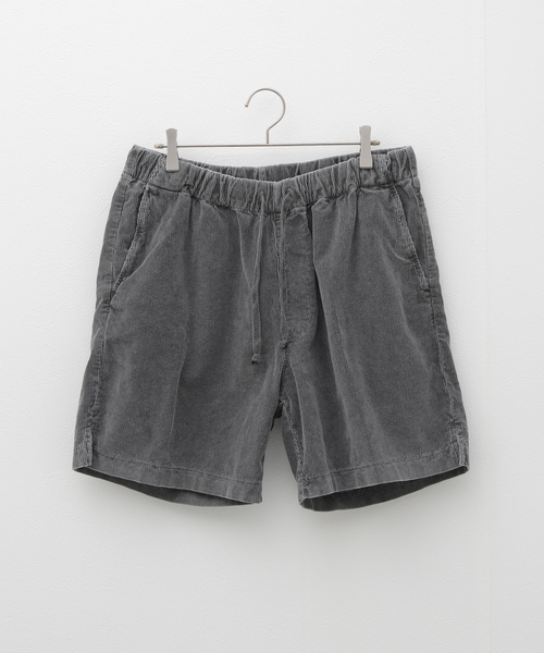 SAVE KHAKI UNITED（セーブカーキユナイテッド）の「SAVE KHAKI UNITED / CORDUROY EASY SHORT（その他パンツ・メンズ・ブラック系その他/チャコールグレー/サックスブルー/ピンク/ベージュ・MEDIUM/X-LARGE/LARGE）」の3枚目の写真