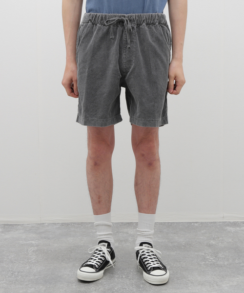 SAVE KHAKI UNITED（セーブカーキユナイテッド）の「SAVE KHAKI UNITED / CORDUROY EASY SHORT（その他パンツ・メンズ・ブラック系その他/チャコールグレー/サックスブルー/ピンク/ベージュ・MEDIUM/X-LARGE/LARGE）」の8枚目の写真