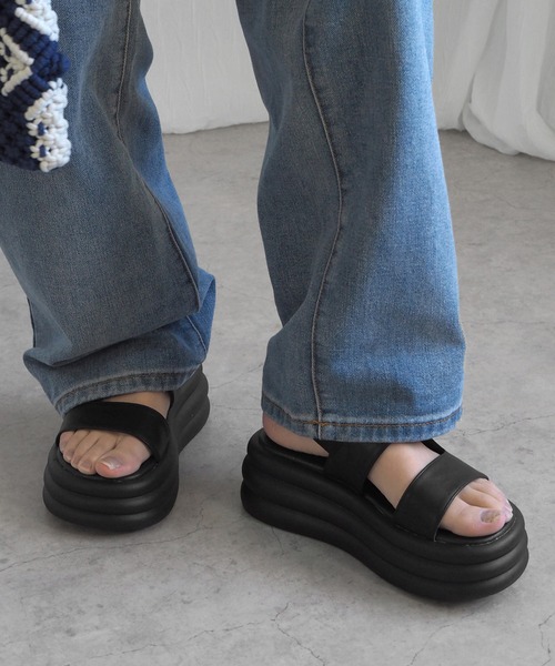 minia（ミニア）の「コノジサンダル（サンダル・レディース・ブラック/シルバー/パイソン/レオパード・M/L/LL/S）」の20枚目の写真