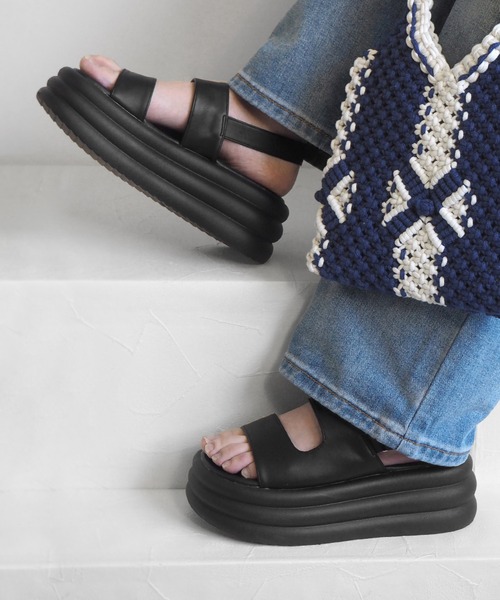 minia（ミニア）の「コノジサンダル（サンダル・レディース・ブラック/シルバー/パイソン/レオパード・M/L/LL/S）」の17枚目の写真