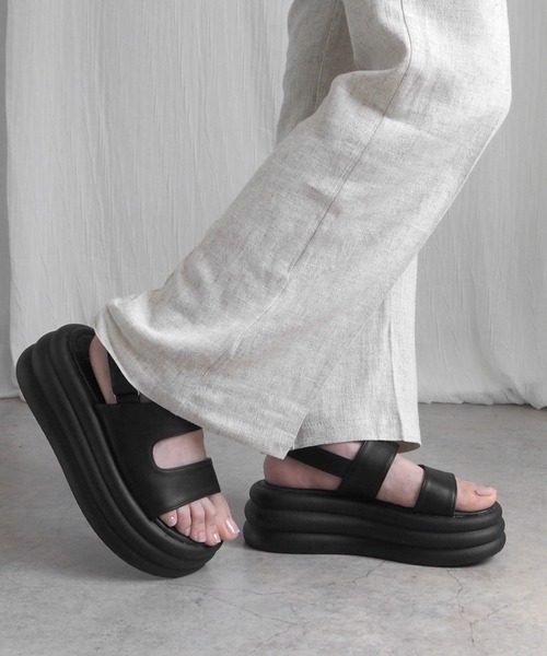 minia（ミニア）の「コノジサンダル（サンダル・レディース・ブラック/シルバー/パイソン/レオパード・M/L/LL/S）」の21枚目の写真