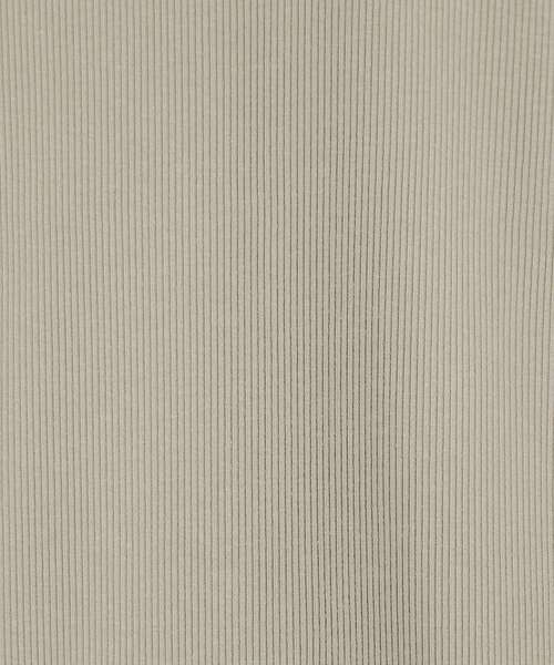 le.coeur blanc（ルクールブラン）の「COTTONストレッチテレコタンク（タンクトップ・レディース・グレイッシュベージュ/カーキオリーブ/オフホワイト/ブラック・38）」の5枚目の写真