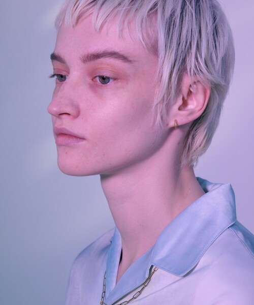 and cloud（アンドクラウド）の「Spine Hoop Earring/Single（イヤリング・レディース・ブラック/シルバー/イエローゴールド・FREE）」の12枚目の写真