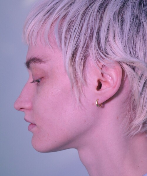 and cloud（アンドクラウド）の「Spine Hoop Earring/Single（イヤリング・レディース・ブラック/シルバー/イエローゴールド・FREE）」の13枚目の写真