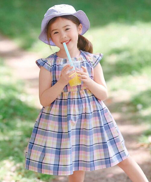 ANY（エニィ）の「【WEB限定柄有】総柄 サマー ワンピース（ワンピース・キッズ・ピンク系8/サックスブルー系1/ライラック系6/ブルー系3/ライラック系7/ネイビー系7/アイボリー系5/サックスブルー系8・120/110/100/90/130）」の5枚目の写真