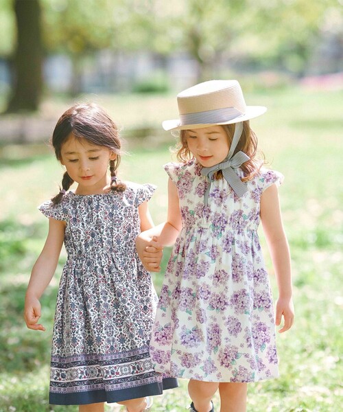 ANY（エニィ）の「【WEB限定柄有】総柄 サマー ワンピース（ワンピース・キッズ・ピンク系8/サックスブルー系1/ライラック系6/ブルー系3/ライラック系7/ネイビー系7/アイボリー系5/サックスブルー系8・120/110/100/90/130）」の10枚目の写真