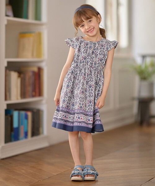 ANY（エニィ）の「【WEB限定柄有】総柄 サマー ワンピース（ワンピース・キッズ・ピンク系8/サックスブルー系1/ライラック系6/ブルー系3/ライラック系7/ネイビー系7/アイボリー系5/サックスブルー系8・120/110/100/90/130）」の14枚目の写真