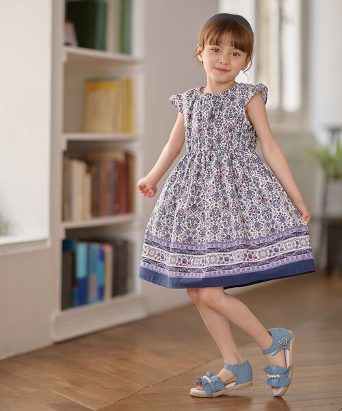 ANY（エニィ）の「【WEB限定柄有】総柄 サマー ワンピース（ワンピース・キッズ・ピンク系8/サックスブルー系1/ライラック系6/ブルー系3/ライラック系7/ネイビー系7/アイボリー系5/サックスブルー系8・120/110/100/90/130）」の15枚目の写真