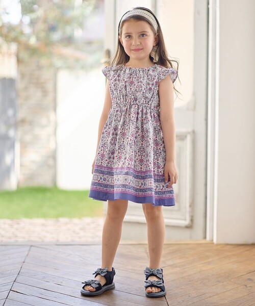 ANY（エニィ）の「【WEB限定柄有】総柄 サマー ワンピース（ワンピース・キッズ・ピンク系8/サックスブルー系1/ライラック系6/ブルー系3/ライラック系7/ネイビー系7/アイボリー系5/サックスブルー系8・120/110/100/90/130）」の16枚目の写真