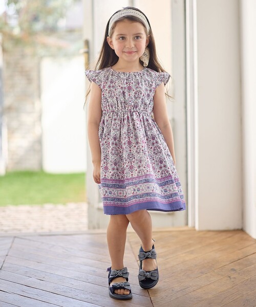 ANY（エニィ）の「【WEB限定柄有】総柄 サマー ワンピース（ワンピース・キッズ・ピンク系8/サックスブルー系1/ライラック系6/ブルー系3/ライラック系7/ネイビー系7/アイボリー系5/サックスブルー系8・120/110/100/90/130）」の17枚目の写真