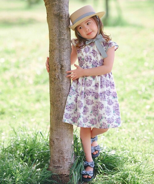 ANY（エニィ）の「【WEB限定柄有】総柄 サマー ワンピース（ワンピース・キッズ・ピンク系8/サックスブルー系1/ライラック系6/ブルー系3/ライラック系7/ネイビー系7/アイボリー系5/サックスブルー系8・120/110/100/90/130）」の21枚目の写真