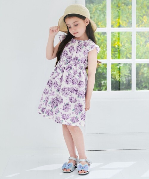 ANY（エニィ）の「【WEB限定柄有】総柄 サマー ワンピース（ワンピース・キッズ・ピンク系8/サックスブルー系1/ライラック系6/ブルー系3/ライラック系7/ネイビー系7/アイボリー系5/サックスブルー系8・120/110/100/90/130）」の22枚目の写真