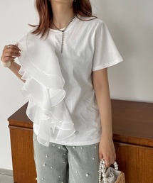 antic rag | オーガンジーフリルTシャツ(Tシャツ/カットソー)