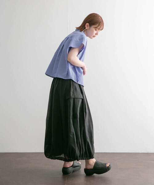 KBF（ケイビーエフ）の「WIDEボックスシルエットシャツ（シャツ/ブラウス・レディース・イエロー/ブルー/ライトブルー・ONE）」の20枚目の写真