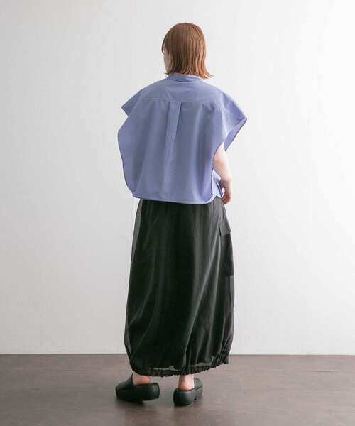 KBF（ケイビーエフ）の「WIDEボックスシルエットシャツ（シャツ/ブラウス・レディース・イエロー/ブルー/ライトブルー・ONE）」の21枚目の写真