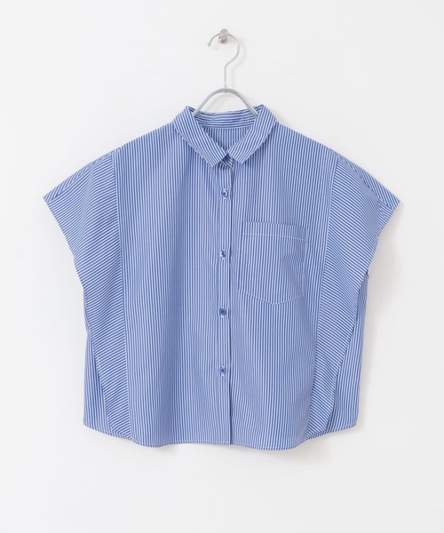 KBF（ケイビーエフ）の「WIDEボックスシルエットシャツ（シャツ/ブラウス・レディース・イエロー/ブルー/ライトブルー・ONE）」の6枚目の写真