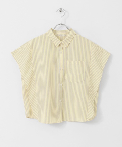 KBF（ケイビーエフ）の「WIDEボックスシルエットシャツ（シャツ/ブラウス・レディース・イエロー/ブルー/ライトブルー・ONE）」の7枚目の写真