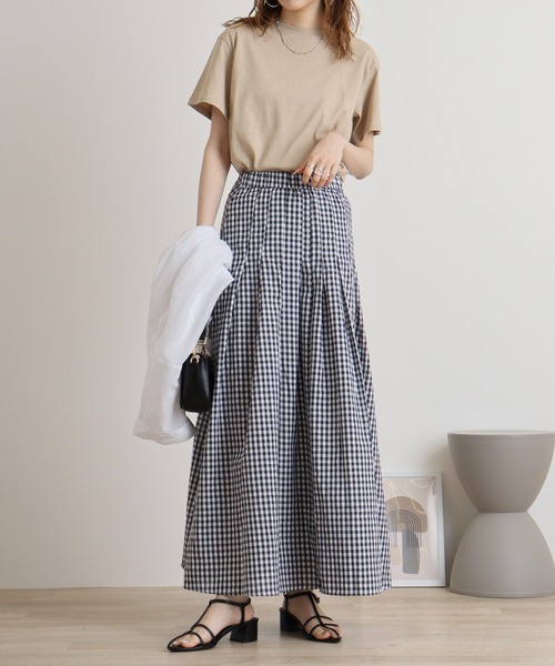 hunch(ハンチ)の「hunch USAコットンベーシックT(Tシャツ/カットソー・レディース・グリーン/オフホワイト/レッド/ベージュ/ブラック・FREE)」の20枚目の写真
