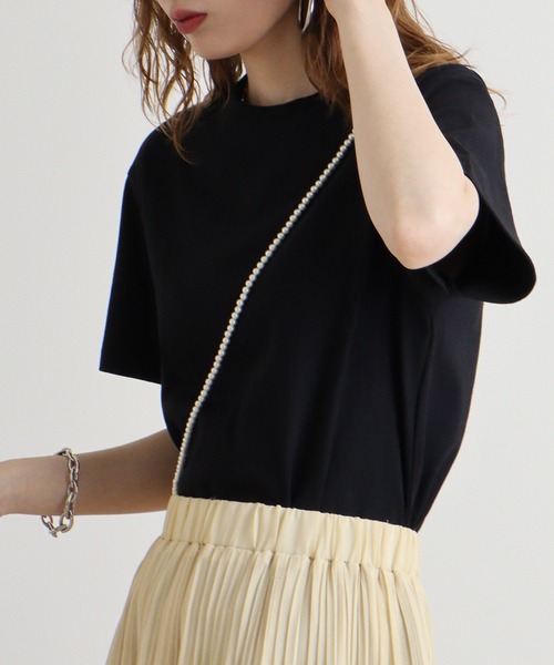 hunch(ハンチ)の「hunch USAコットンベーシックT(Tシャツ/カットソー・レディース・グリーン/オフホワイト/レッド/ベージュ/ブラック・FREE)」の14枚目の写真
