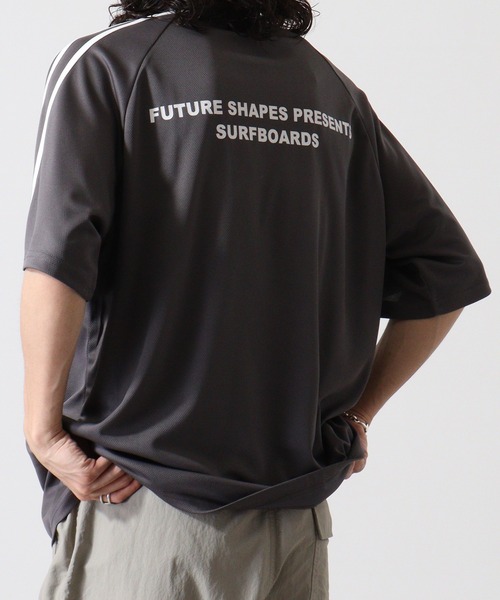 FUNALIVE（ファンアライブ）の「NEVドライメッシュBIGTシャツ（Tシャツ/カットソー・メンズ・オレンジ/イエロー/パープル/ネイビー/チャコール/ブラック・M/L/XL）」の2枚目の写真