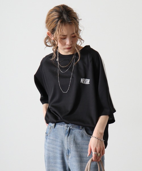 FUNALIVE（ファンアライブ）の「NEVドライメッシュBIGTシャツ（Tシャツ/カットソー・メンズ・オレンジ/イエロー/パープル/ネイビー/チャコール/ブラック・M/L/XL）」の14枚目の写真