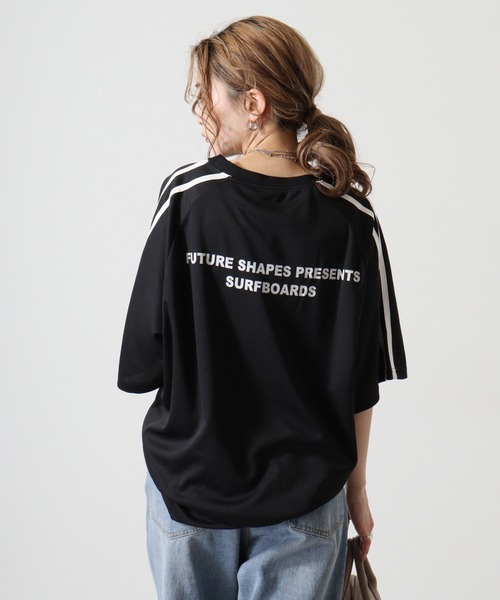 FUNALIVE（ファンアライブ）の「NEVドライメッシュBIGTシャツ（Tシャツ/カットソー・メンズ・オレンジ/イエロー/パープル/ネイビー/チャコール/ブラック・M/L/XL）」の16枚目の写真