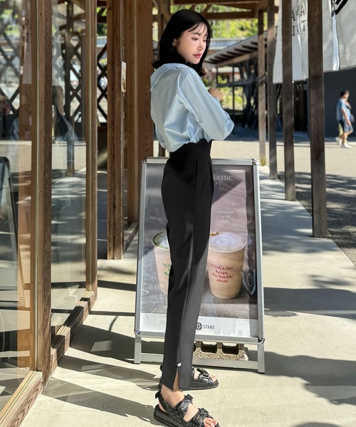 Nanaさんコラボ ] ウエストスカラップテーパードパンツ（その他パンツ