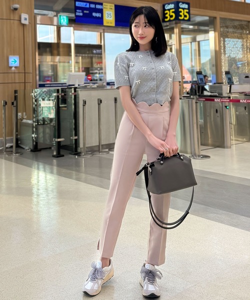 Nanaさんコラボ ] ウエストスカラップテーパードパンツ（その他パンツ