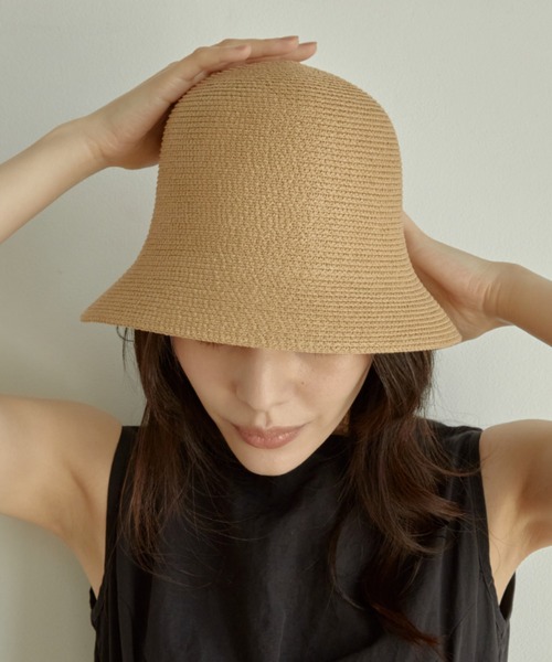ACYM（アシーム）の「Paper bucket ハット（ハット・レディース・ブラック/アイボリー/ベージュ・FREE）」の21枚目の写真