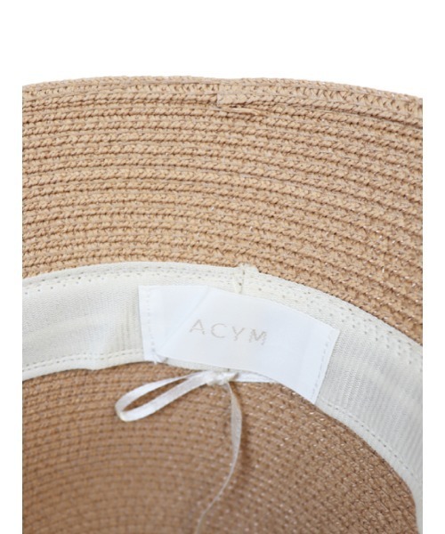 ACYM（アシーム）の「Paper bucket ハット（ハット・レディース・ブラック/アイボリー/ベージュ・FREE）」の5枚目の写真