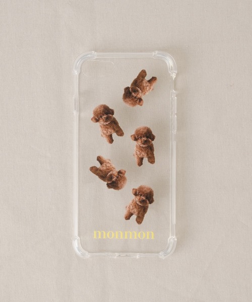 BIRTHDAY BAR（バースデイバー）の「monmon iPhoneケース WEB限定品（スマホケース/カバー・レディース・ホワイト/ブラウン・iPhone 7/8/SE(第2/第3世代)/iPhone 12 mini/iPhone 12 Pro/iPhone 13 mini/iPhone 13 Pro/iPhone 14）」の8枚目の写真