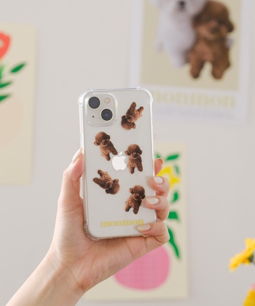 BIRTHDAY BAR（バースデイバー）の「monmon iPhoneケース WEB限定品（スマホケース/カバー・レディース・ホワイト/ブラウン・iPhone 7/8/SE(第2/第3世代)/iPhone 12 mini/iPhone 12 Pro/iPhone 13 mini/iPhone 13 Pro/iPhone 14）」の6枚目の写真