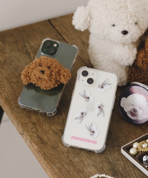 BIRTHDAY BAR（バースデイバー）の「monmon iPhoneケース WEB限定品（スマホケース/カバー・レディース・ホワイト/ブラウン・iPhone 7/8/SE(第2/第3世代)/iPhone 12 mini/iPhone 12 Pro/iPhone 13 mini/iPhone 13 Pro/iPhone 14）」の11枚目の写真