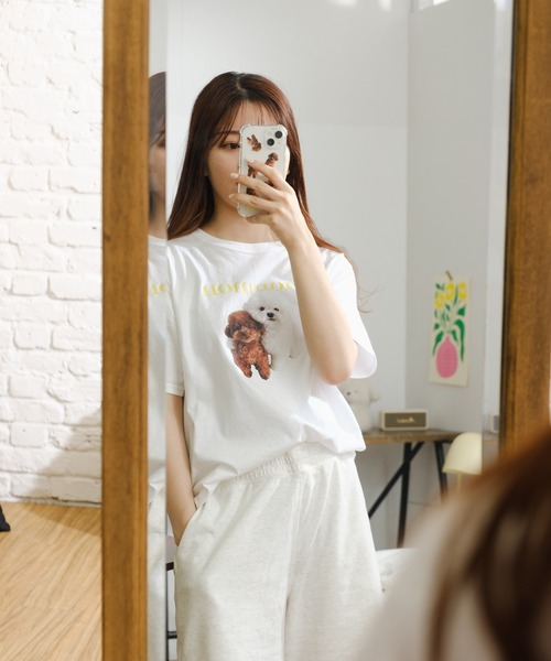 BIRTHDAY BAR（バースデイバー）の「monmon iPhoneケース WEB限定品（スマホケース/カバー・レディース・ホワイト/ブラウン・iPhone 7/8/SE(第2/第3世代)/iPhone 12 mini/iPhone 12 Pro/iPhone 13 mini/iPhone 13 Pro/iPhone 14）」の4枚目の写真