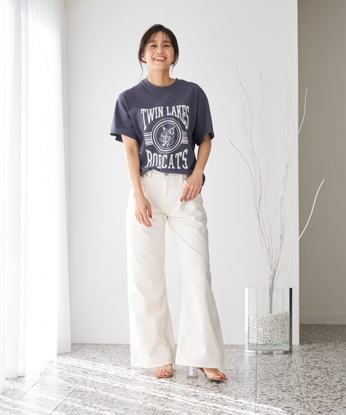 Levi's(リーバイス)の「Levi's/リーバイス BAGGY DAD WIDE LEG(デニムパンツ・レディース・ホワイト/ライトインディゴブルー・24inch/25inch/26inch/23inch/27inch)」の6枚目の写真